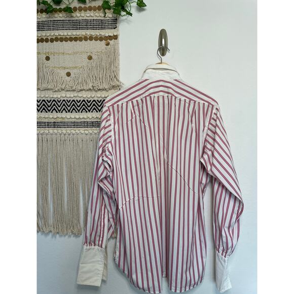 Vintage Turnbulls & Asser ltd %100 Cotton Mens Dress Stripped Shirt 16/41cm - Picture 2 of 8